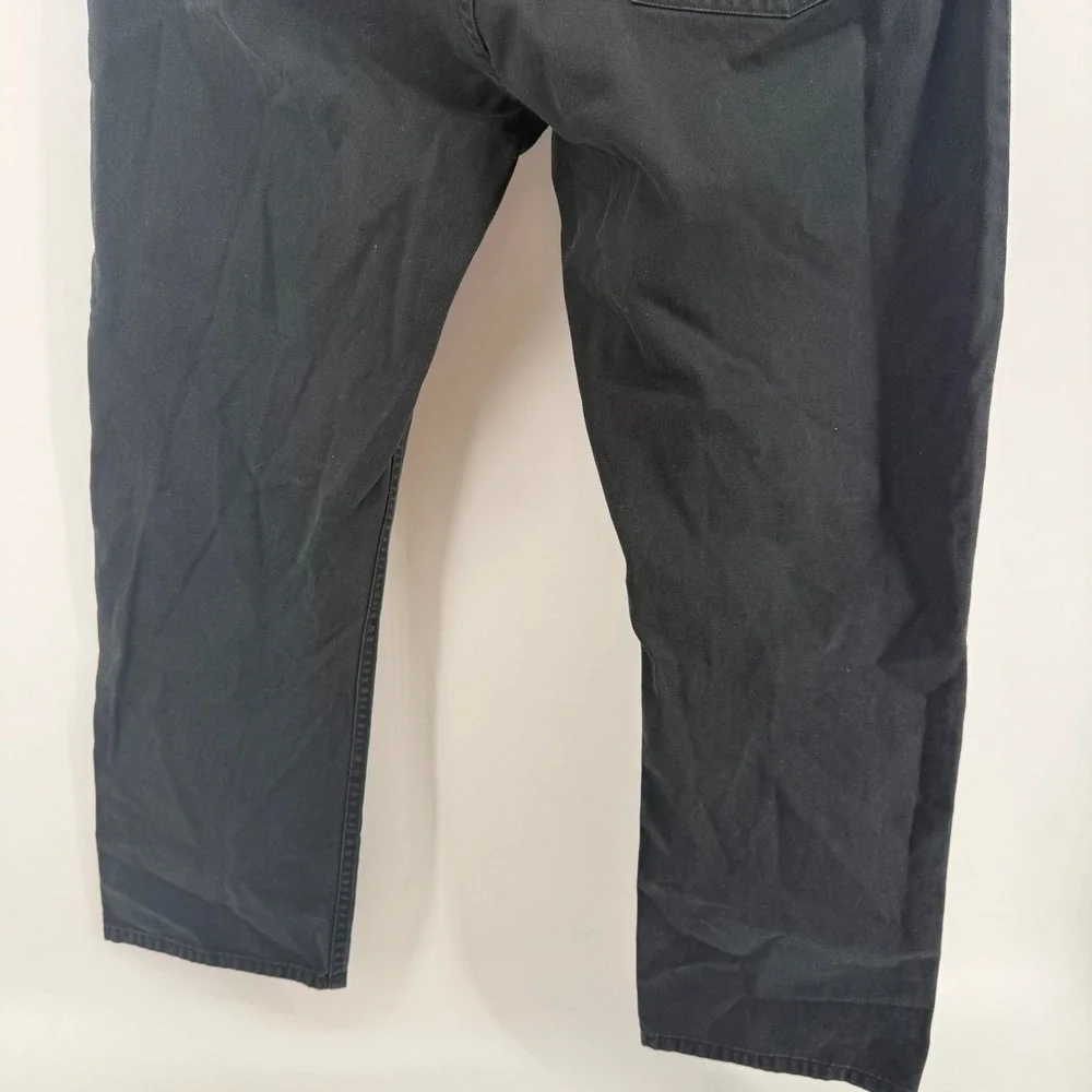 Polo Ralph Lauren‎ Mens Black Cotton Twill Straight Leg 5-Pocket Pants 36x29